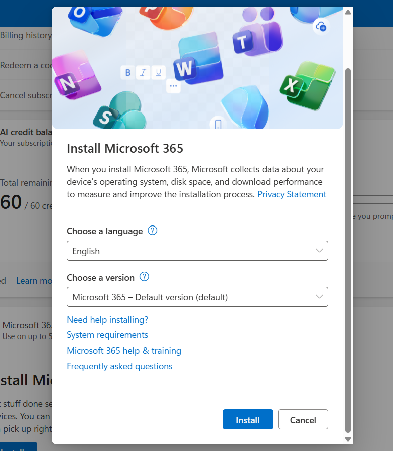 Install Microsoft 365